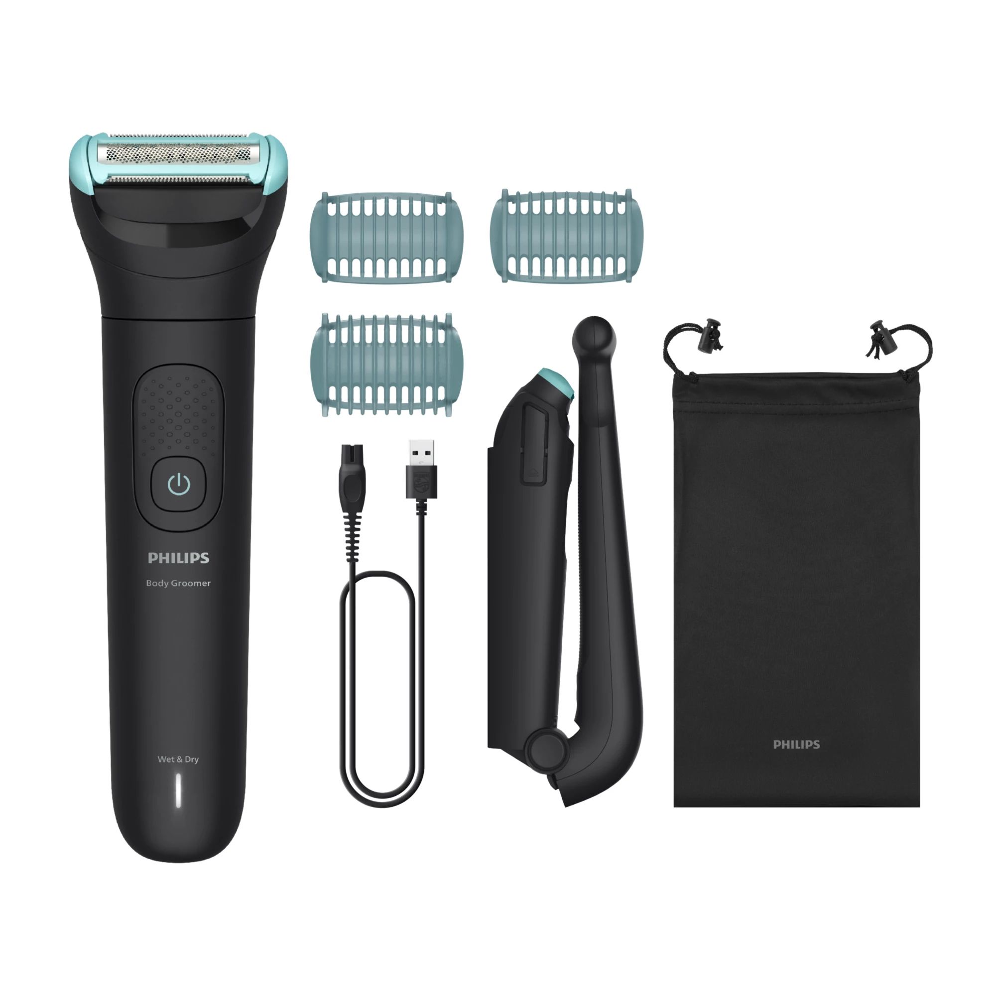Philips Series 5000 Bodygroomer BG5480/15 | Black | Wet & Dry | 100 min runtime | 5 year warranty