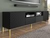 SURAFU meuble TV-hifi 2 portes 2 tiroirs noir