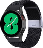 By Qubix Qubix Braided Nylon Smartwatch Bandje Zwart 22mm Geschikt voor Garmin Forerunner 970 / 570 (47mm) / 255