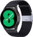 By Qubix Qubix Braided Nylon Smartwatch Bandje Zwart 22mm Geschikt voor Garmin Forerunner 970 / 570 (47mm) / 255
