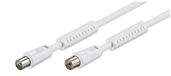 HL HL11512 câble coaxial 5 m Coaxial Blanc