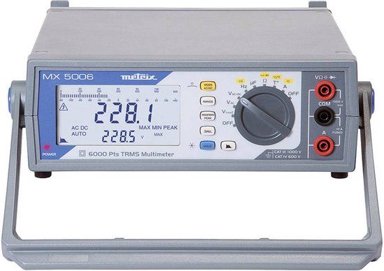Metrix MX 5006 Bench multimeter Digitaal, Analoog CAT III 1000 V Weergave (counts): 6000