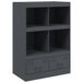 vidaXL Meuble haut 67x39x95 cm acier anthracite
