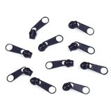 cyclingcolors 10 x ritssluitingschuivers vervanging reparatieset voor rits hoofd nr. 5 schuivers voor kleding tassen jassen tassen koffer jeans, donkerblauw
