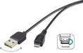 Renkforce câble USB 2.0 USB-A vers USB-Micro-B, 1,80 m, noir