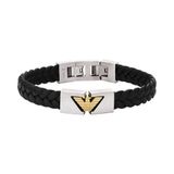Emporio Armani Heren Armband Tweekleurig Gevlochten Kunststof 19.50 cm
