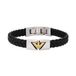 Emporio Armani Heren Armband Tweekleurig Gevlochten Kunststof 19.50 cm