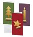 SIGEL DS080 Set kerstkaarten "Cut-Out Style", DL, 10 kaarten incl. enveloppen