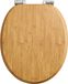 Merkloos Houten Toiletbril Softclose - Bruin