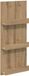 vidaXL Tijdschriftenrek Artisan Eiken 43 x 11 x 102 cm Bewerkt hout