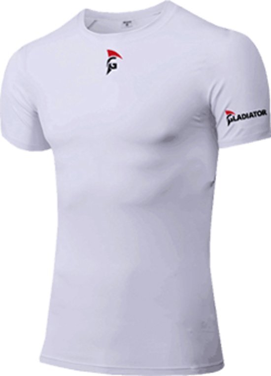 Gladiator Compressie shirt Heren Leverbaar in Zwart en Wit