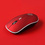 Stuff Certified G-1600 Draadloze Muis Geruisloos - Optisch - Tweehandig en Ergonomisch - Rood logo