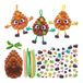 Baker Ross FN589 Mix & Match-decoratiesets met dennenappels - set van 8, herfstknutselsets voor kinderen, ideaal voor seizoensdecoraties