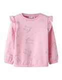 Nmfbirky NAME IT Meisjes Sweater NMFBIRKY LS NREG SWE BRU Orchid Pink Dierenprint Katoen Maat 92