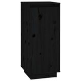 VidaXL Schoenenkast 35x35x80 cm massief grenenhout zwart