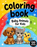 Coloring Book 40 Pages / 120 Baby Animals