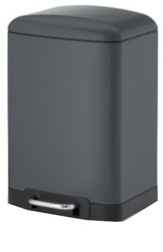 Kela Davino pedaalemmer - 30 liter - RVS - Donkergrijs - 61 cm