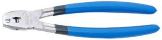 Unior Kettingponstang E320 24,3 Cm Staal/rubber Zilver/blauw