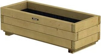 Hillhout - Bloembak rechthoek 34/82 - Vuren - 34x82x25 cm