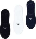 Emporio Armani Invisible Sneakersokken Katoen Mannen EU 40-43 Wit / Zwart / Marine