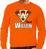 Bellatio Decorations Super Willem Koningsdag sweater oranje heren XXL