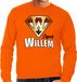 Bellatio Decorations Super Willem Koningsdag sweater oranje heren XXL