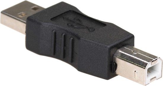 Akyga USB-A naar USB-B Adapterkabel 0.06m Zwart