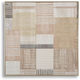 Mauro Ferretti Schilderij On Canvas Lines With Frame -b 60×3×60 cm