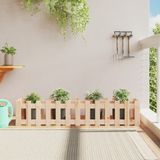 vidaXL Verhoogde Plantenbak met Hekontwerp 150x30x30 cm Grenenhout