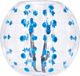 VEVOR Opblaasbare Bump Bal Bumper Bumper Bumper 1 st. 1,2 m x 1,03 m, Menselijke botsingsbal, PVC-lichaams-blaas-bouncebal voor buitenactiviteiten, transparant + blauwe stippen opblaasbare bumper bal