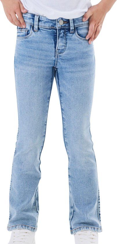 NAME IT NKFPOLLY Skinny Boot Jeans - Light Blue Denim - Girls Size 158