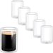 Wilmax England Thermo Glass - Tasses à café et à thé à double paroi - 200 ml - Set de 6 - Verre borosilicaté