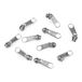 cyclingcolors 10 x vervangende ritssluiting-reparatieset voor ritssluiting hoofd nr. 5 schuivers voor kleding, tassen, jassen, tassen, koffers, jeans, nikkel