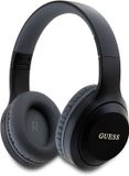 Guess Classic Silver Logo Over-Ear Bluetooth Headphone - Noir
