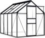 Aluminium serre avec cadre de base 4,75 m² anthracite