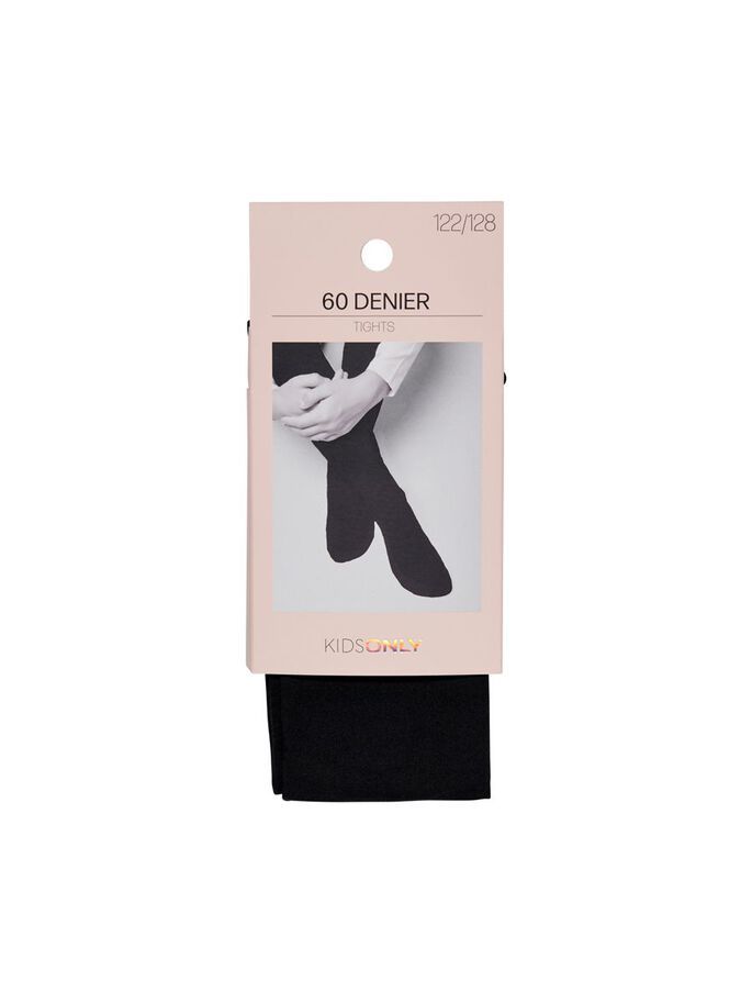 ONLY KOGSAGA 2-PACK 60 DEN TIGHTS NOOS Meisjes Panty - Zwart - Maat 122/128