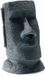 Pureday Zakdoek dispenser Moai in stenen look, kunststof, grijs, ca. 34 cm hoog