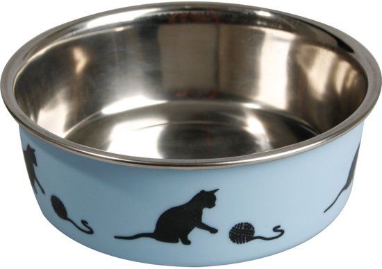 FLAMINGO Kattenvoerbak Bella Kena - Blauw - 160 ml