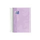 Oxford Touch Kalender 2025/2026, dag per pagina, extra stevige omslag, 12 x 18 cm, Spaans, Mauve