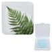Boîte de rangement pour masque portable avec silhouette de plante