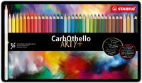 STABILO CarbOthello - Kalkpastel Kleurpotloden - Metalen Etui Met 36 Kleuren