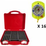 Digi Sport Instruments Set van 16 schoolkompassen