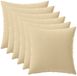 vidaXL - Kussensloop - 6 stuks - HEERLEN - Beige - 30 x 30 cm - Polyester