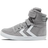 Hummel Slimmer Stadil Unisex Kinderen Klittenband & Veters Laag Frost Grey Synthetisch/Leer/Canvas Maat 39