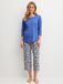 CALIDA Dames Pyjama Flower Dreams Saffier Katoen XS