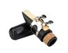 Glory Klarinet Saxofoon Mondstuk Kit met Ligature, een riet en Plastic Cap ~ Zwart
