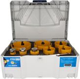 ProFit Multi Purpose gatzagen set in T-Loc Systainer 9 stuks 32-35-44-51-68-76-82-111-127 mm met adapters ACTIE