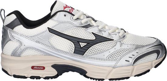 Mizuno Mxr Sport Sneakers - Leatherlook - Heren - Zilver - Maat 44