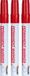 KWB Markeerstift - Permanent Marker - Watervast - Rood - 3 stuks