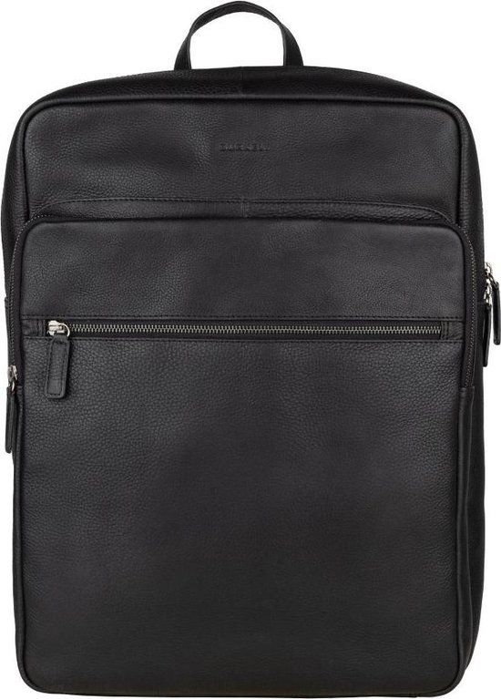 Burkely Antique Avery Backpack Zip 15.6 inch Black 11L - Leather